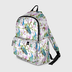 Рюкзак Цветы и бабочки 6, цвет: 3D-принт