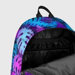 Рюкзак Сине-розовые тропики, цвет: 3D-принт — фото 2