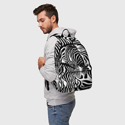 Рюкзак Полосатая зебра, цвет: 3D-принт — фото 2