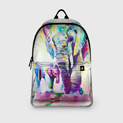 Рюкзак Акварельные слоны, цвет: 3D-принт — фото 2
