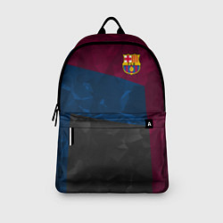 Рюкзак FC Barcelona: Dark polygons, цвет: 3D-принт — фото 2