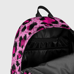 Рюкзак Розовый леопард цвета 3D-принт — фото 2