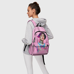 Рюкзак Lil Peep: Pink Style, цвет: 3D-принт — фото 2