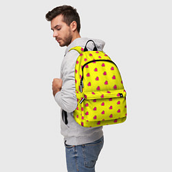 Рюкзак 8 bit yellow love, цвет: 3D-принт — фото 2