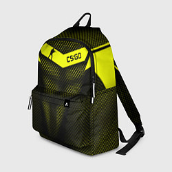 Рюкзак CS:GO Yellow Carbon, цвет: 3D-принт