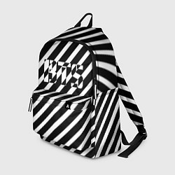 Рюкзак BTS: B&W Stripes, цвет: 3D-принт
