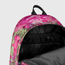 Рюкзак Black Pink: Abstract Flowers, цвет: 3D-принт — фото 2