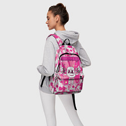 Рюкзак Marshmello: Pink Fashion, цвет: 3D-принт — фото 2