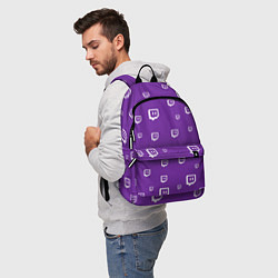 Рюкзак Twitch Pattern, цвет: 3D-принт — фото 2