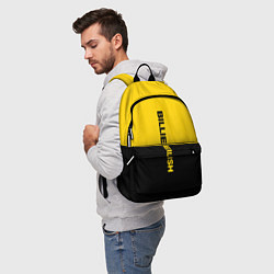 Рюкзак BILLIE EILISH: Yellow & Black, цвет: 3D-принт — фото 2