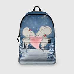 Рюкзак Влюбленные мышки, цвет: 3D-принт — фото 2