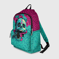 Рюкзак Неоновый череп, цвет: 3D-принт