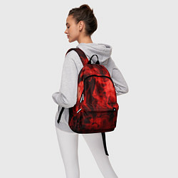 Рюкзак Красный дым, цвет: 3D-принт — фото 2