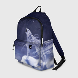 Рюкзак WOLF WHITE D, цвет: 3D-принт