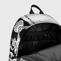 Рюкзак Виктор черно-белая с гербом РФ, цвет: 3D-принт — фото 2