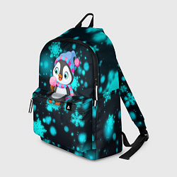 Рюкзак Новогодний пингвин, цвет: 3D-принт