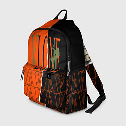 Рюкзак V lone orange dark logo, цвет: 3D-принт