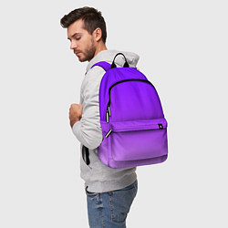 Рюкзак Фиолетовый космос, цвет: 3D-принт — фото 2