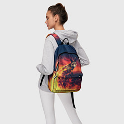 Рюкзак Огненная лиса, цвет: 3D-принт — фото 2