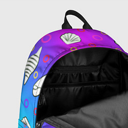 Рюкзак Ракушки с градиентом, цвет: 3D-принт — фото 2
