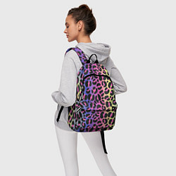 Рюкзак Neon Leopard Pattern, цвет: 3D-принт — фото 2