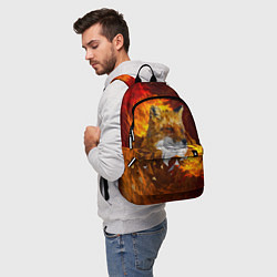 Рюкзак Огненный Лис, цвет: 3D-принт — фото 2