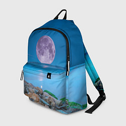 Рюкзак Лунный пляж, цвет: 3D-принт