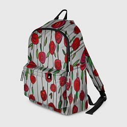 Рюкзак Розы на бетоне, цвет: 3D-принт