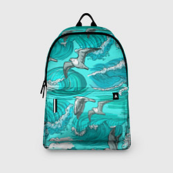 Рюкзак Чайки в море, цвет: 3D-принт — фото 2