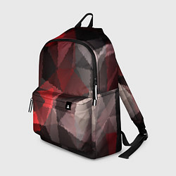 Рюкзак Серо-красная абстракция, цвет: 3D-принт