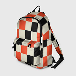 Рюкзак Образец шахматной доски, цвет: 3D-принт