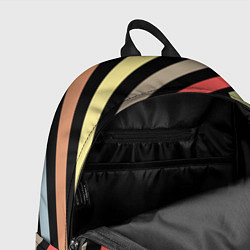 Рюкзак Абстрактный полосатый узор, цвет: 3D-принт — фото 2