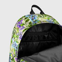 Рюкзак Глициния на бежевом фоне, цвет: 3D-принт — фото 2