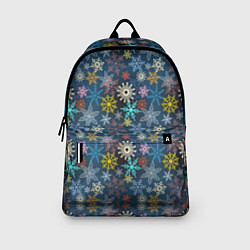 Рюкзак Красочные Снежинки, цвет: 3D-принт — фото 2