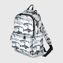 Рюкзак Принт с китами, цвет: 3D-принт