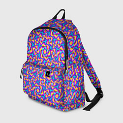 Рюкзак Красочный фон с цветами, цвет: 3D-принт