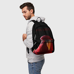 Рюкзак Красный попугай Red parrot, цвет: 3D-принт — фото 2