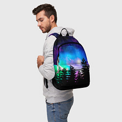 Рюкзак Космический лес, елки и звезды, цвет: 3D-принт — фото 2