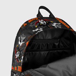 Рюкзак КОРОЛЬ И ШУТ РУССКИЙ РОК УЗОР, цвет: 3D-принт — фото 2