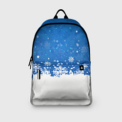 Рюкзак Снежинки - С Новым Годом, цвет: 3D-принт — фото 2