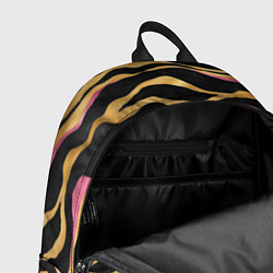 Рюкзак Тигровый окрас Gold Pink, цвет: 3D-принт — фото 2