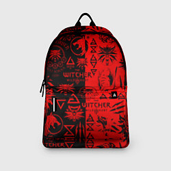 Рюкзак THE WITCHER LOGOBOMBING BLACK RED, цвет: 3D-принт — фото 2