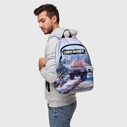 Рюкзак SnowRunner Гонки по бездорожью, цвет: 3D-принт — фото 2