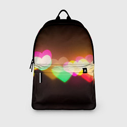 Рюкзак Горящие сердца всех цветов радуги, цвет: 3D-принт — фото 2