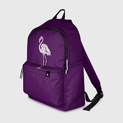 Рюкзак Фламинго в сиреневом, цвет: 3D-принт