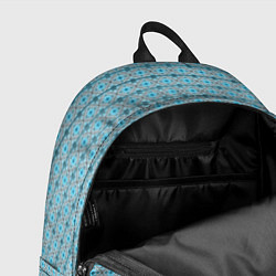 Рюкзак Новогодний узор голубой, цвет: 3D-принт — фото 2