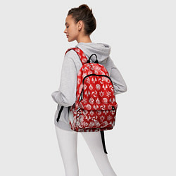 Рюкзак НОВОГОДНИЕ СТИХИИ ГЕНШИН ИМПАКТ, НОВЫЙ ГОД, цвет: 3D-принт — фото 2