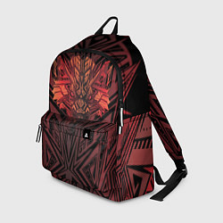 Рюкзак Красный волк в графике, цвет: 3D-принт
