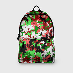 Рюкзак Красно-зеленый камуфляж, цвет: 3D-принт — фото 2