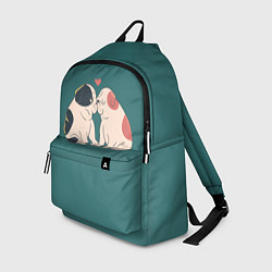 Рюкзак Влюблённые бульдоги, цвет: 3D-принт